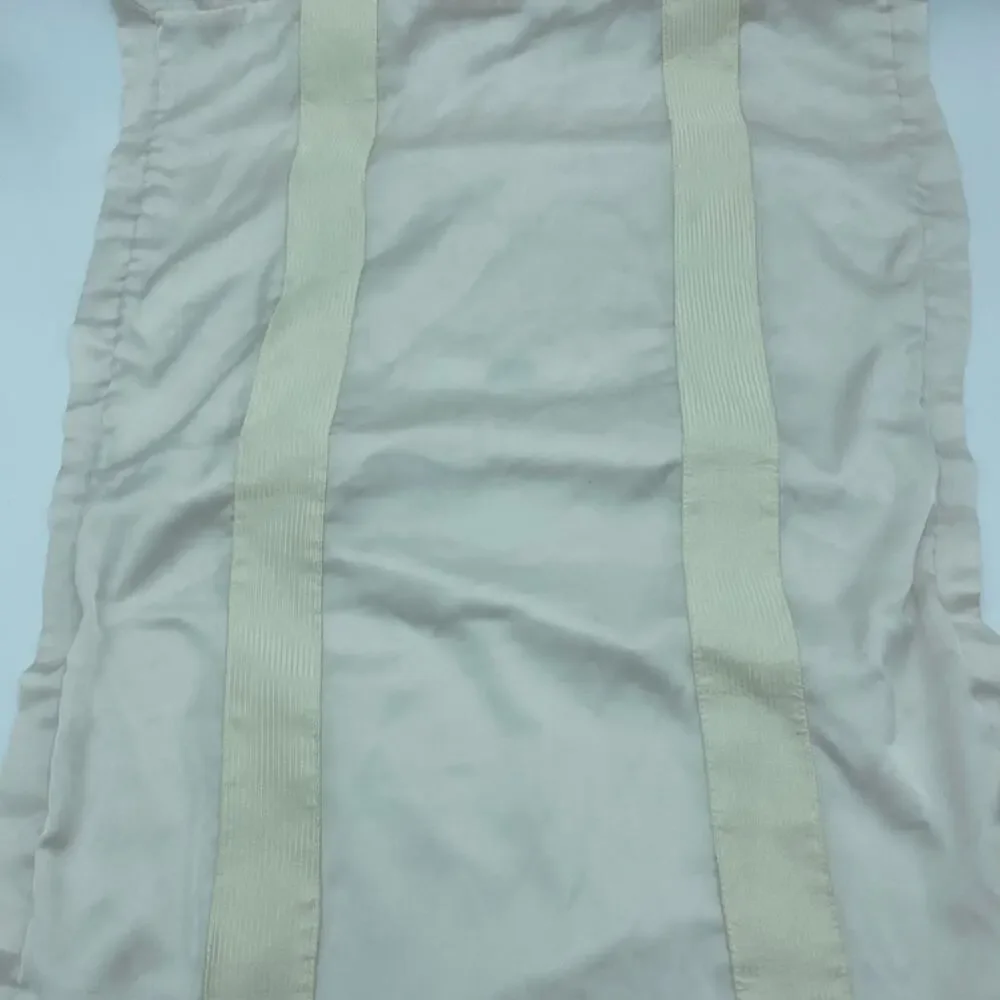DKNY Pillow Sham Queen Cream Ribbon Detail‎ Pintuck Pleates